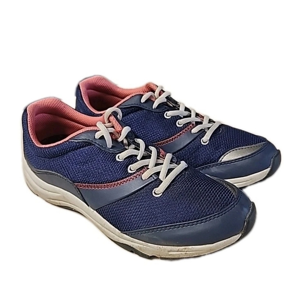 Vionic Kona Walking Shoes Womens Size 7 Blue Orthotic Athletic Support Comfort